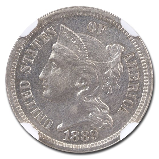 1889 Three Cent Nickel PF-64 NGC 1889 Three Cent Nickel PF-64 NGC